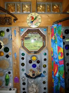Upper right: Part of the bathroom area at the Cottage. 